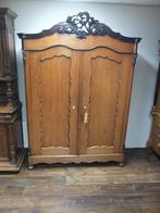 Antieke eiken kroonkast – biedermeier, Ophalen of Verzenden