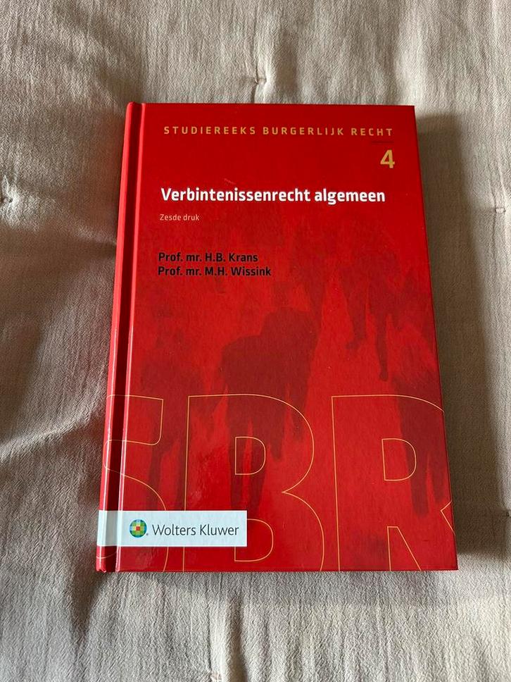 Verbintenissenrecht algemeen – 6e druk (Krans & Wissink), Boeken, Studieboeken en Cursussen, Zo goed als nieuw, WO, Beta, Ophalen of Verzenden