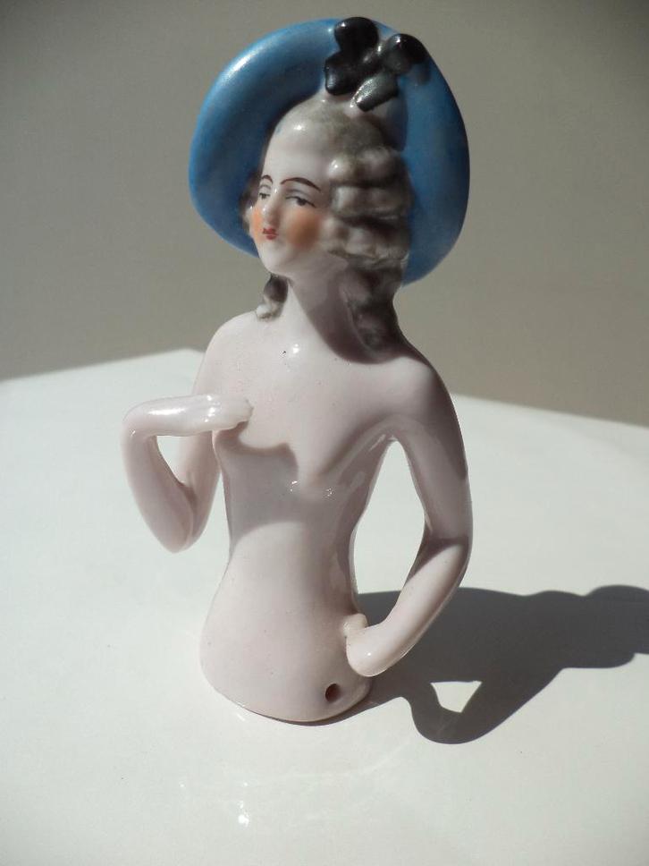 vroeg 1900's half doll naakte figurine porseleinen pop M 994, Antiek en Kunst, Antiek | Porselein, Ophalen of Verzenden