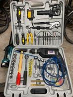Gereedschapskist gevuld met FERM boormachine, Ophalen, Gevuld, Gebruikt