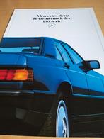 Rond 1985 Mercedes 190 folder óók 190E 2,6 6 cilinders AUTOM, Boeken, Ophalen of Verzenden, Zo goed als nieuw, Mercedes