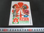 sticker keser uitzendgroep strip huisschilder decorateur *, Ophalen, Zo goed als nieuw