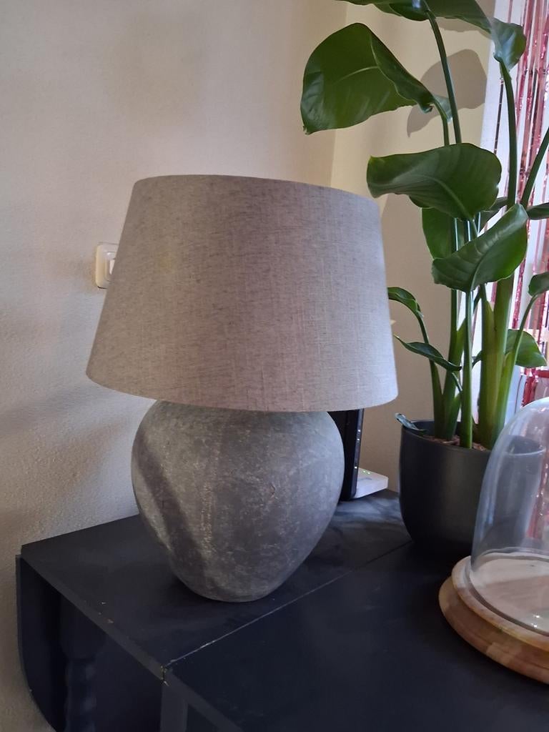 Brynxz Lamp met Kap - Grijze Stijl, Ophalen, Minder dan 100 cm, Overige materialen, Landelijk