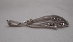 Zilveren vintage hanger met markasiet nr.299, Verzenden, Zo goed als nieuw, Zilver, Zilver