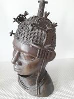 Yoruba koning Oba Nigeria brons, Antiek en Kunst, Ophalen of Verzenden