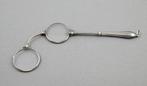 Antieke lorgnette Niëllo, bril inklapbaar tot loep, Antiek en Kunst, Antiek | Goud en Zilver, Verzenden, Zilver