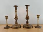 Koperen kandelaars, Ophalen of Verzenden, Koper of Brons