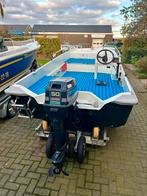 Mooie zeer stabiele motorboot visboot open console boot, Watersport en Boten, Vis- en Consoleboten, Ophalen, Tot 10 pk, Zo goed als nieuw