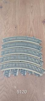 10 gebogen Märklin m-rails artikelnummer 5120, Hobby en Vrije tijd, Modeltreinen | H0, Overige merken, Gelijkstroom, Rails, Ophalen of Verzenden