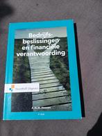 Bedrijfsbeslissingen en financiële verantwoording, Zo goed als nieuw, A.W. Heezen, Beta, HBO