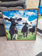 Leuk koeien schilderij 58x58cm, Ophalen of Verzenden, Gebruikt