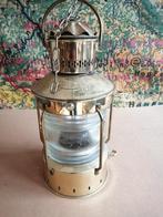 MOOI OUD ZWAAR KOPEREN ANKERLICHT SCHEEPS LAMP 35 CM, Gebruiksvoorwerp, Ophalen of Verzenden, Zo goed als nieuw, X