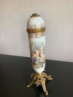 Antiek lampe voetje, gemaakt van antiek vaasje, Ophalen of Verzenden