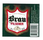 Bieretiket Brau Pilsener 30 cl  - Brouwerij Artois Nederland, Verzamelen, Ophalen of Verzenden, Nieuw, Overige typen, Overige merken