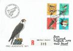Zwitserland 1971 Pro Juventute Vogels Aant. BERN, Ophalen of Verzenden, Envelop