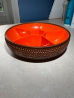 Vintage Emsa Snackschaal - Oranje - 24cm, Kunststof, Gebruikt, Schaal, Rond