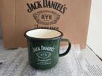 Jack Daniel's emaille mokken set, Ophalen of Verzenden, Zo goed als nieuw, Glas of Glazen, Overige merken