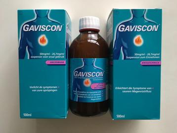 2 Flesjes Gaviscon (à 500 ml.) met anijssmaak beschikbaar voor biedingen