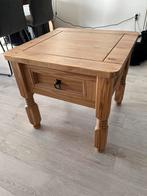 Mexicaans grenen bijzettafeltje, Gebruikt, Vierkant, Hout, Ophalen