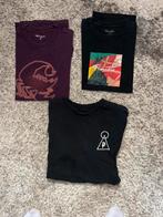 3 T-shirts: Carhartt & Primitive - Maat M, Ophalen of Verzenden, Gedragen, Maat 48/50 (M), Zwart
