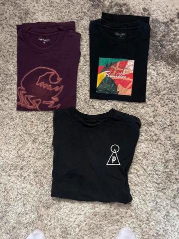 3 T-shirts: Carhartt & Primitive - Maat M beschikbaar voor biedingen