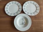 Prachtige Zeldzaam Vintage Kat Poes Servies Tavola Exclusive, Huis en Inrichting, Verzenden, Zo goed als nieuw, Bord(en), Overige stijlen