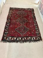 Antiek Oosters tapijt, wol en kameelhaar, rood, 100 tot 150 cm, Ophalen of Verzenden, Zo goed als nieuw, 150 tot 200 cm