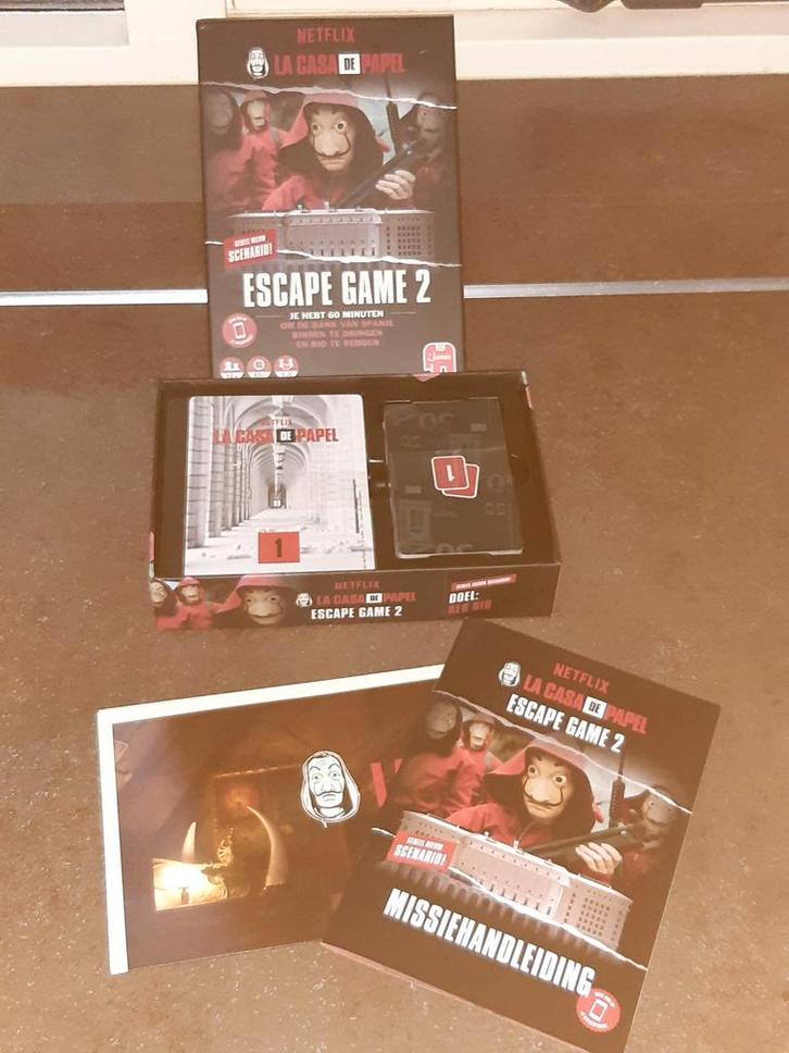 Escape game 2 la casa de papel splinternieuw, Hobby en Vrije tijd, Gezelschapsspellen | Overige, Zo goed als nieuw, Ophalen of Verzenden