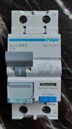 Hager ADA916G Aardlekautomaat B16 - Nieuwstaat, Doe-het-zelf en Verbouw, Elektra en Kabels, Ophalen of Verzenden, Zo goed als nieuw