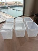 HEMA Opbergboxen 25L - 8 stuks stapelbaar, Huis en Inrichting, Ophalen, Zo goed als nieuw, Kunststof, Minder dan 50 cm