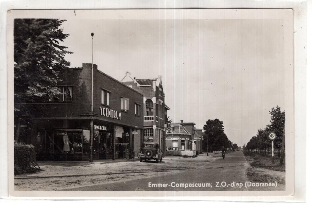 Emmen Emmer Compascuum  Z.O. Diep Doorsnee, Verzenden, 1920 tot 1940, Gelopen, Drenthe