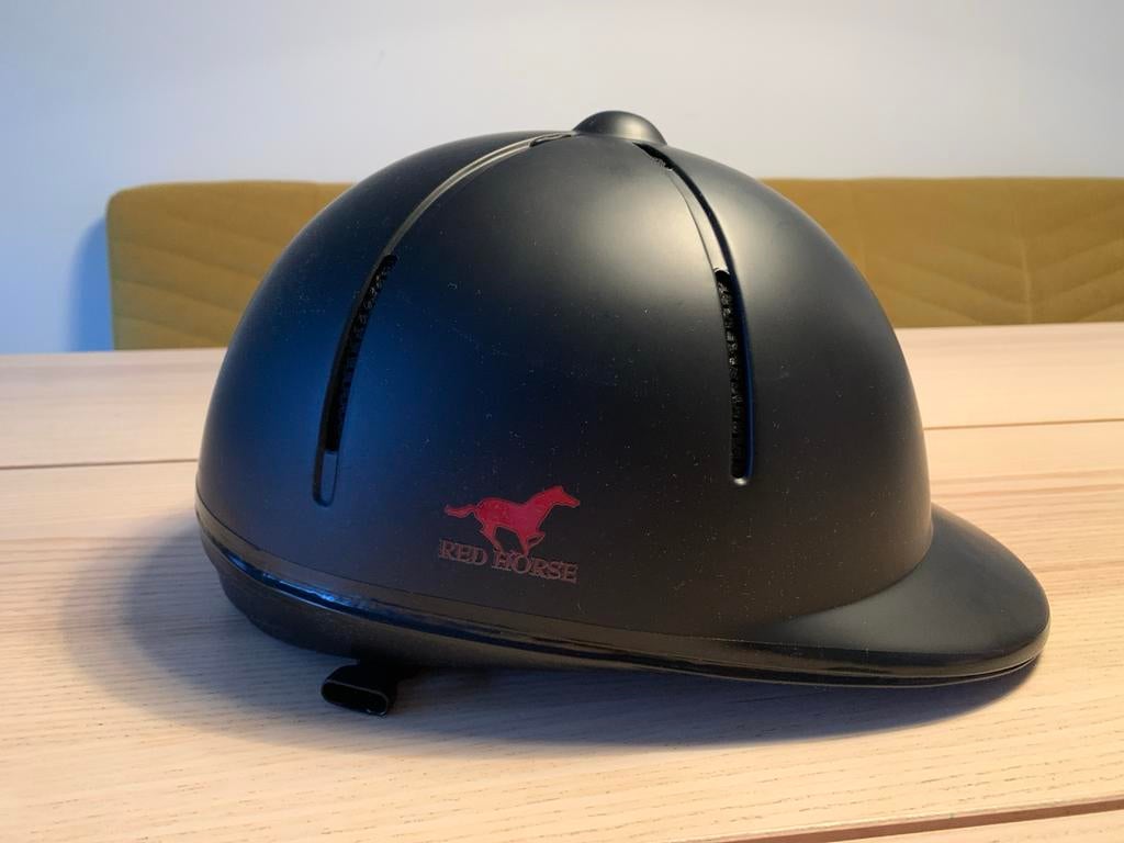 Paardrijcap Red Horse maat M/L (58 - 61 cm), Dieren en Toebehoren, Paardrijkleding, Ophalen of Verzenden, Zo goed als nieuw, Cap