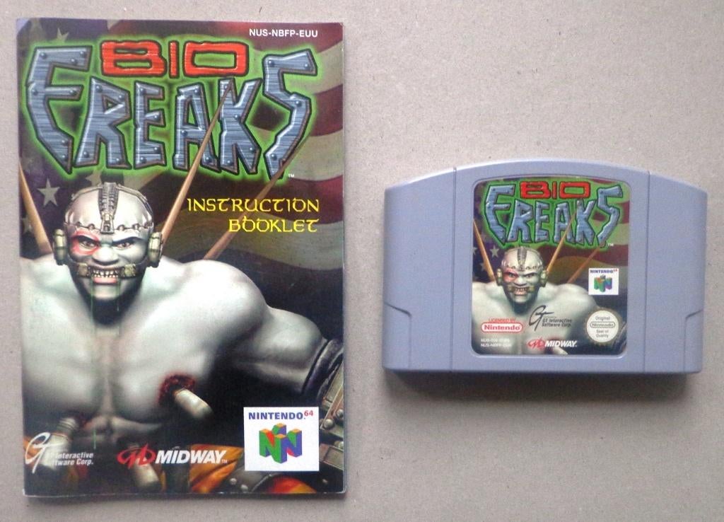 Bio Freaks voor de Nintendo 64 + boekje, Avontuur en Actie, Gebruikt, 1 speler, Ophalen of Verzenden