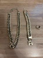 Kettin armband en ring boedha to boedha look a like, Ophalen of Verzenden, Gebruikt, Zilver, Zilver