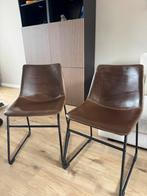 2 stoelen, Huis en Inrichting, Ophalen, Gebruikt, Twee, Bruin