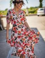 Ladress Jurk Naomie Chiffon Maat L kleur roze, Verzenden, Maat 42/44 (L), Zo goed als nieuw, Roze