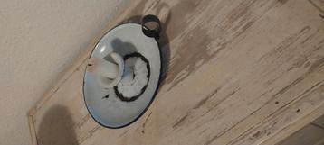 Emaille Kaarsenhouder Vintage beschikbaar voor biedingen
