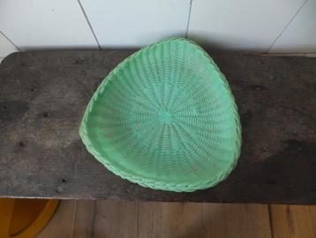 vintage mand broodmand fifties 50s pastelgroen early plastic beschikbaar voor biedingen