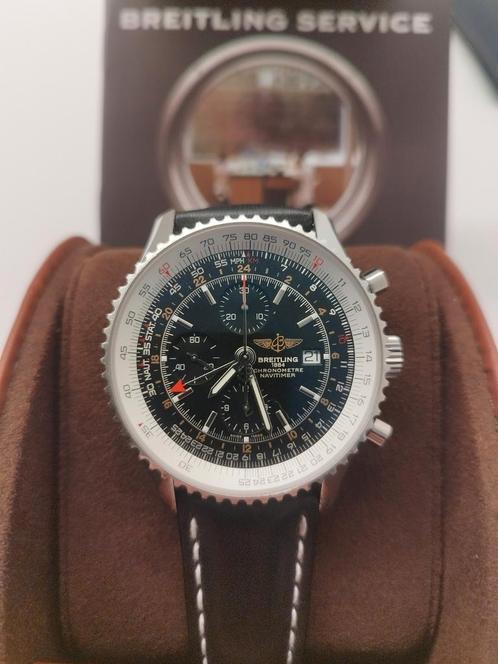 Breitling Navitimer 2016, Sieraden, Tassen en Uiterlijk, Horloges | Heren, Zo goed als nieuw, Breitling, Staal, Leer, Ophalen of Verzenden