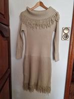 Taupe jurk, Ophalen of Verzenden, Zo goed als nieuw, Bruin, Boven de knie