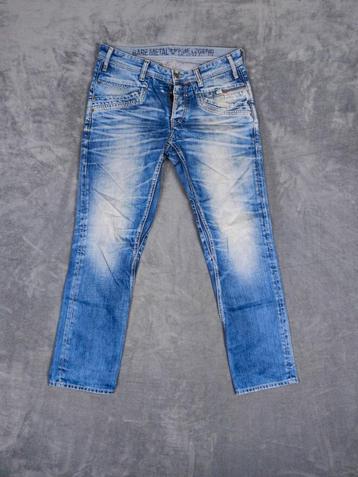 Pme Legend Spijker Broek Bare Metal W33 L32 Blauw Pall Mall beschikbaar voor biedingen