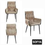 Wave eetkamerstoel stoel nieuw eyecatcher tafel meubel, Ophalen of Verzenden, Nieuw, Zwart, Eén