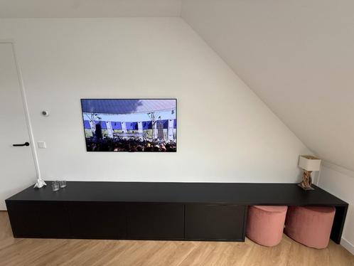 Stijlvol zwart tv-meubel – strak en modern design, Huis en Inrichting, Kasten | Televisiemeubels, Gebruikt, Minder dan 100 cm