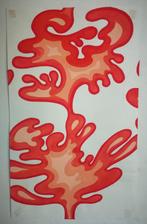 Jo Manders 1936-1995. Figuren. Gouache., Ophalen of Verzenden