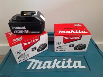 Makita 18v 6.0ah accu 2x beschikbaar voor biedingen