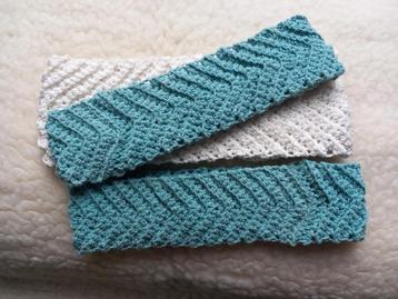 boho hippie haarbanden, gehaakt, katoen, mix & match 3 stuks beschikbaar voor biedingen