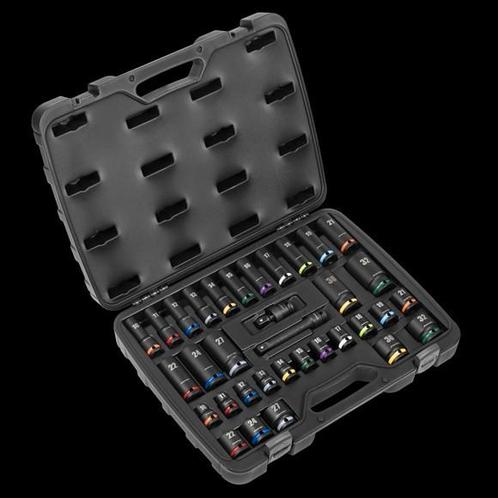 Impact Socket Set 1/2"Sq Drive 34pc dopsleutelset, Auto diversen, Autogereedschap, Nieuw, Ophalen of Verzenden