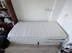 Eenpersoonsbed met lades en matras, gebruikt maar nog goed, Huis en Inrichting, Slaapkamer | Slaapbanken, Ophalen, Gebruikt, 90 cm