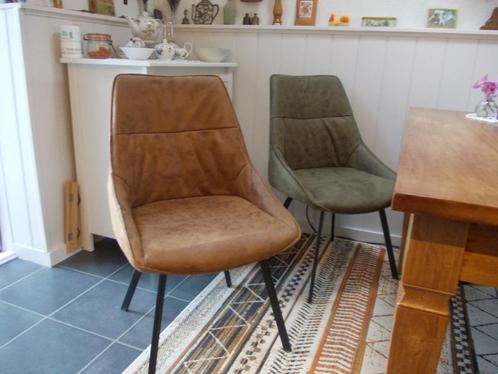 4 EETKAMERSTOELEN, Huis en Inrichting, Stoelen, Gebruikt, Vier, Metaal, Overige kleuren, Ophalen