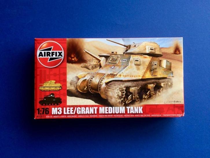 airfix A01317 M3 Lee/Grant Medium Tank 1/76, Hobby en Vrije tijd, Modelbouw | Auto's en Voertuigen, Nieuw, Tank, 1:50 of kleiner